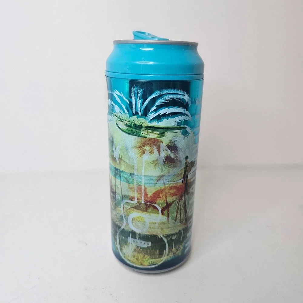 Margaritaville Cool Gear Insulated Soda Can Tumbler Fins Up! Bubbles Up! 16oz